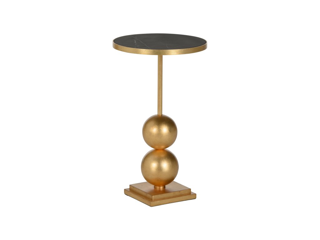 Garrett Drinks Table - Black Marble - main image