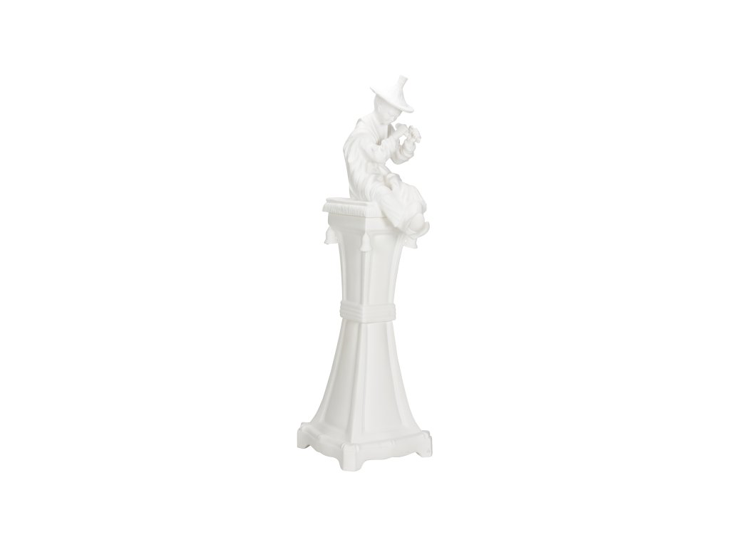 Chinese Man on Pedestal - White - main image