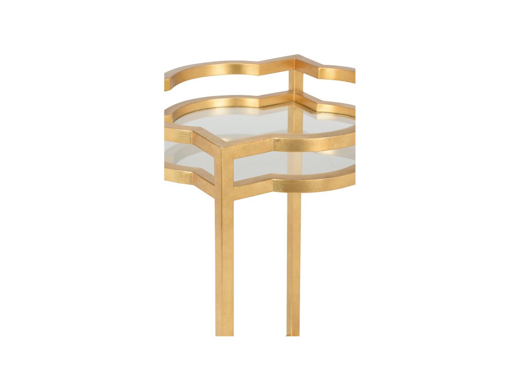 Quatrefoil Bar Cart - Gold - image 2