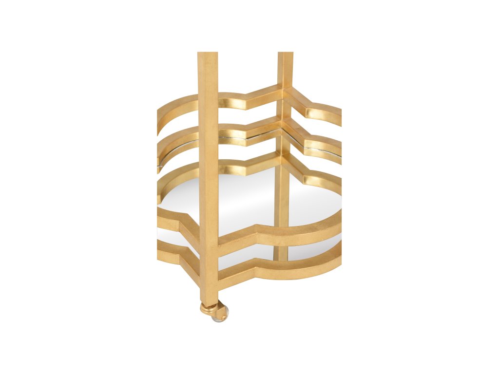 Quatrefoil Bar Cart - Gold - image 3