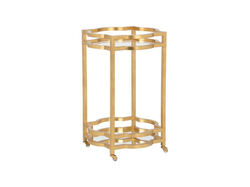 Quatrefoil Bar Cart - Gold - main image