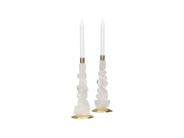 Rock Crystal Candlestands - (PR)