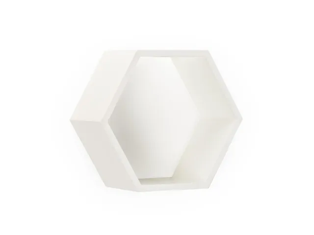 Honeycomb Wall Box - White