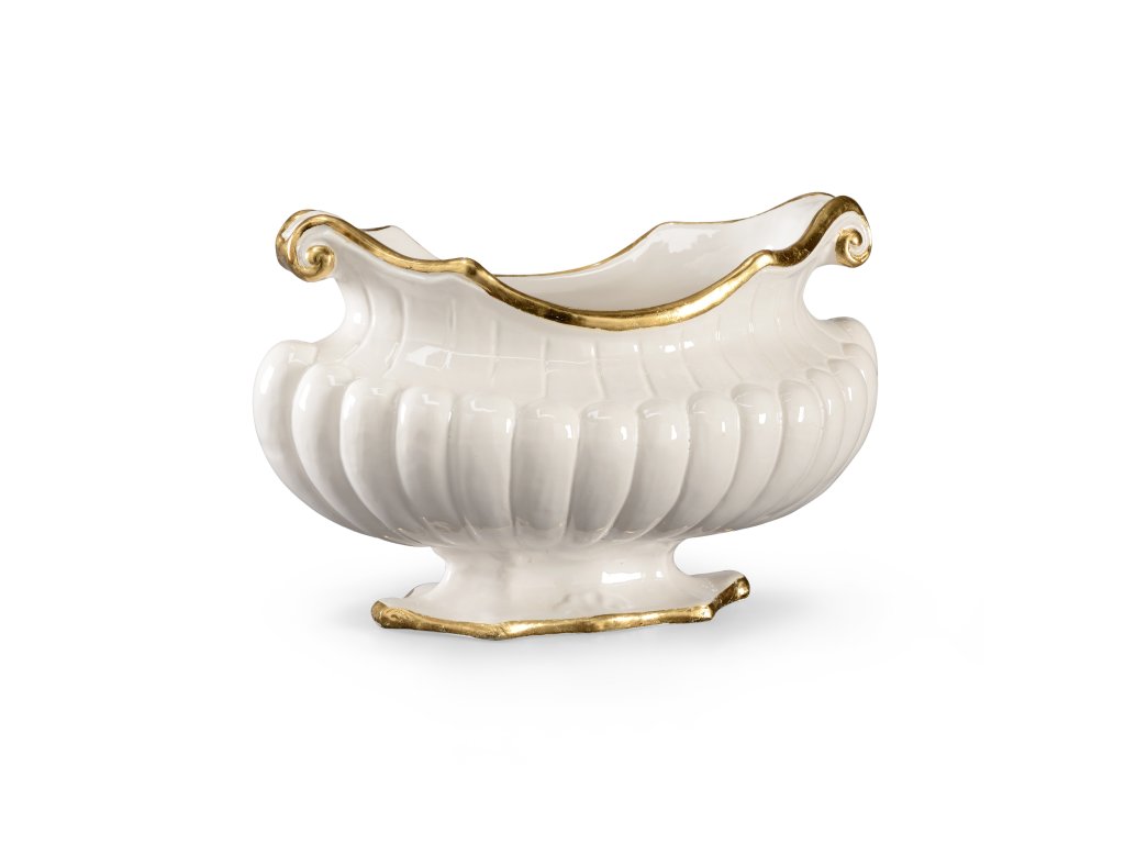 Oval Pot - White - main image