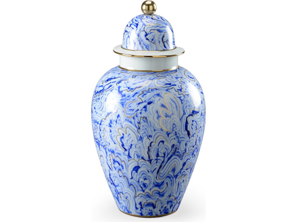 Marbleized Covered Urn (Lg) - main image