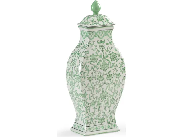 Green Covered Urn
