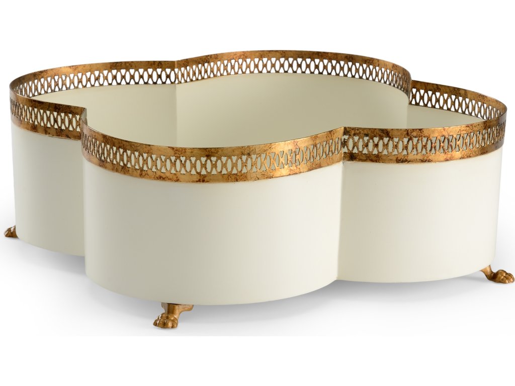 Tracery Cachepot - Cream - main image
