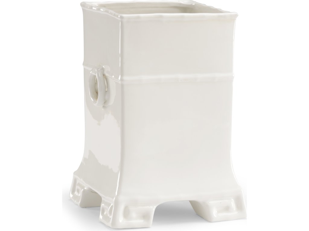 Greek Key Vase - White - main image