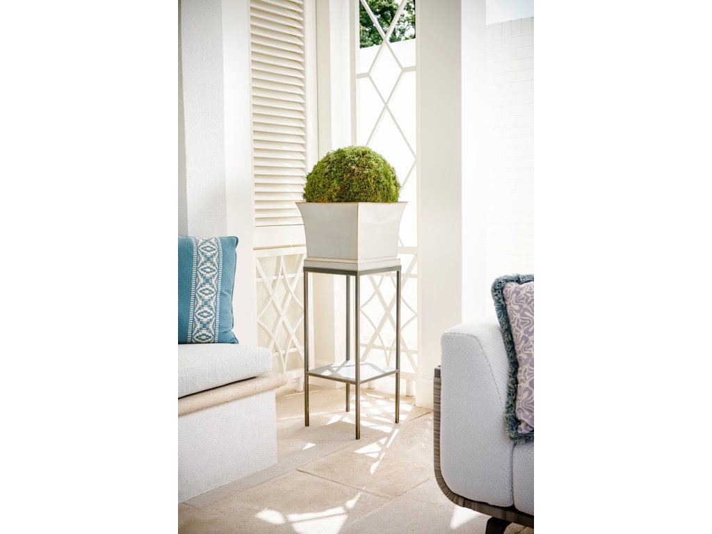 Morrow Tole Planter - Gray - image 2