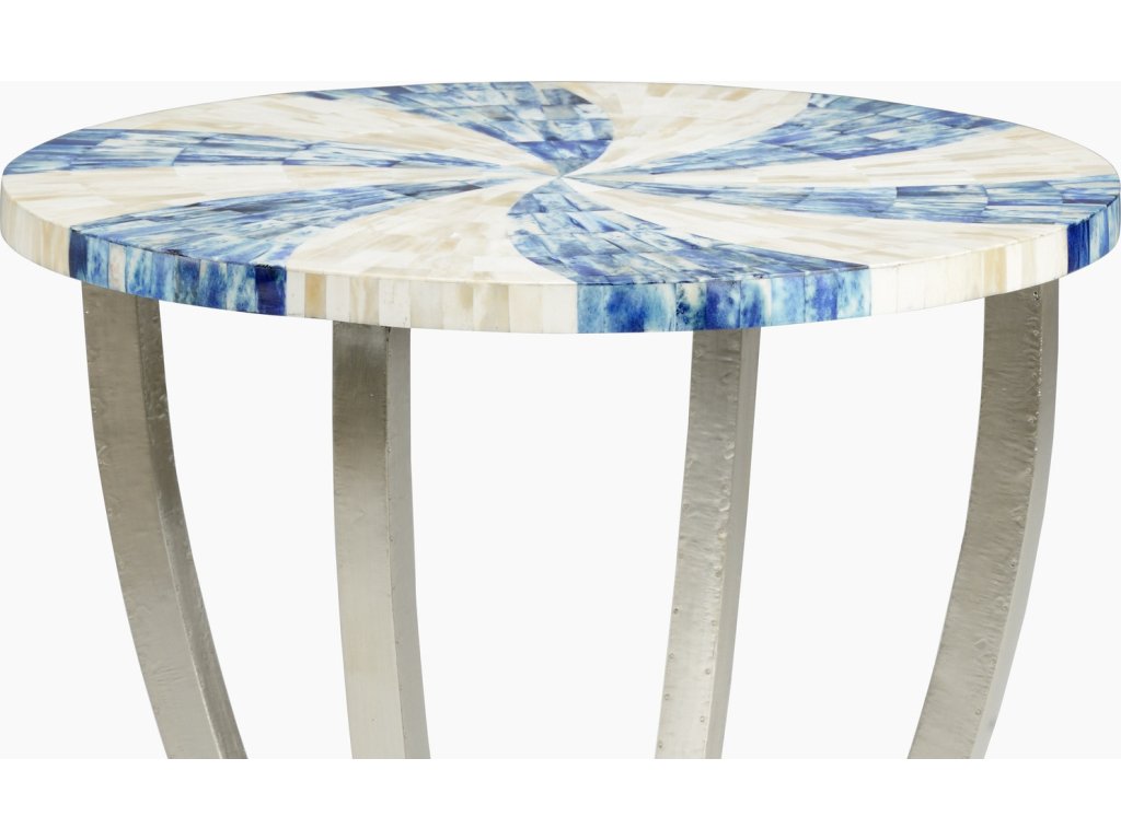 Blue Swirl Side Table - image 1
