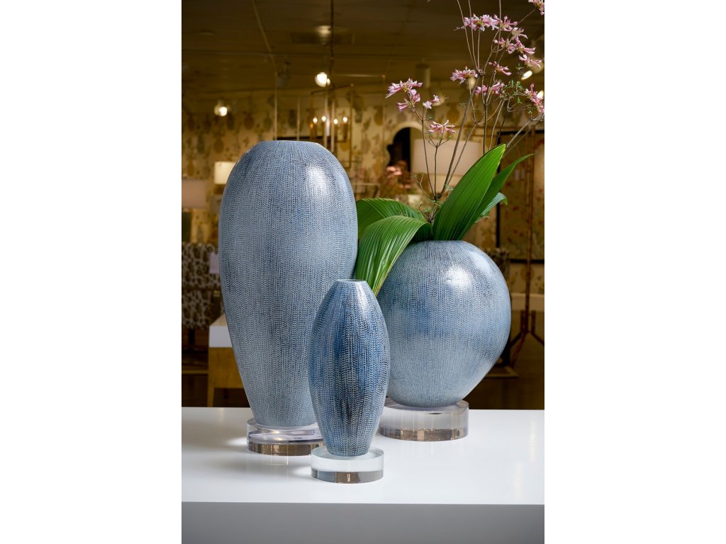 Round Granger Vase - Blue - image 2