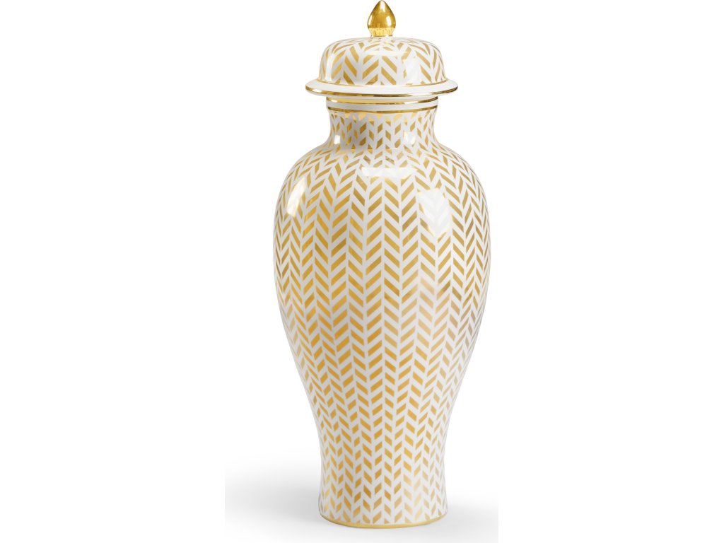 Herringbone Vase - Gold - main image