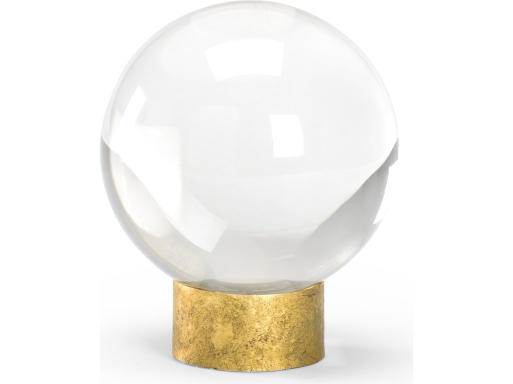 Crystal Ball On Stand - Gold - main image