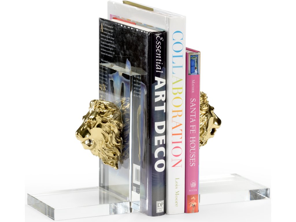 Lion Head Bookends (Pr) - main image