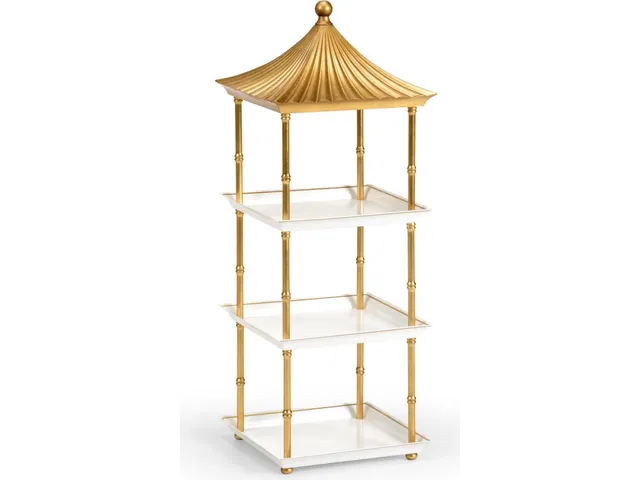 Pagoda Shelf - Gold