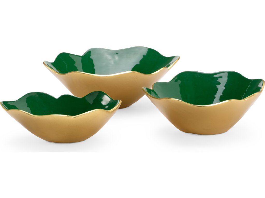 Emerald Enameled Bowls (S3) - main image