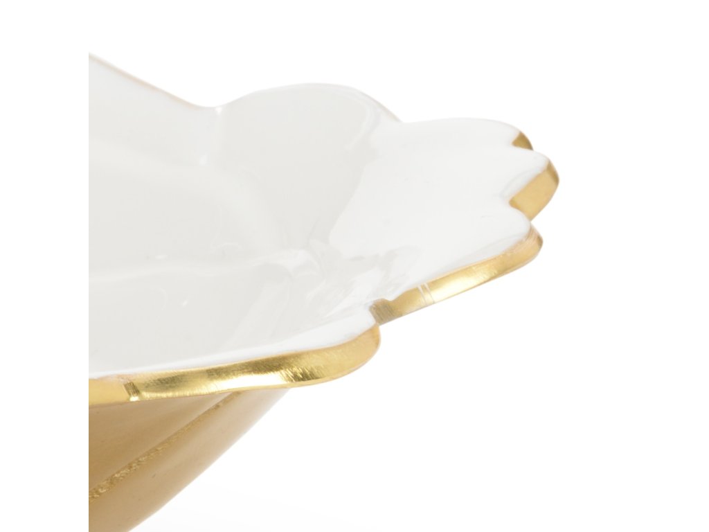White Enameled Bowl (Lg) - image 1