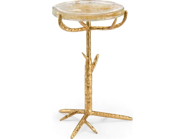 Gold Twig Side Table
