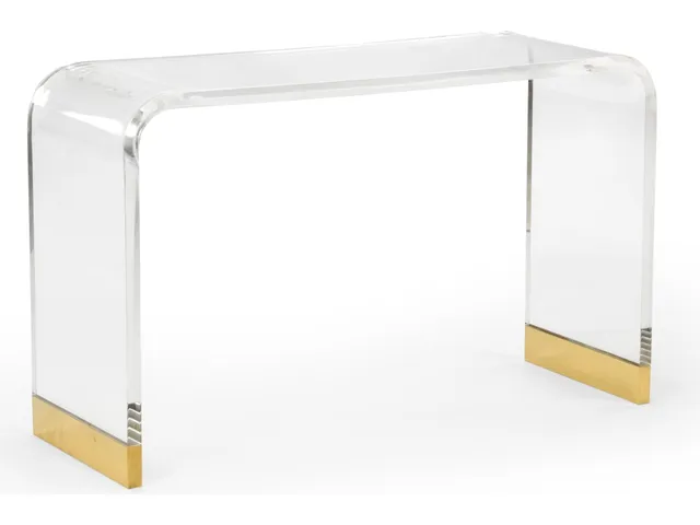 Acrylic Waterfall Console