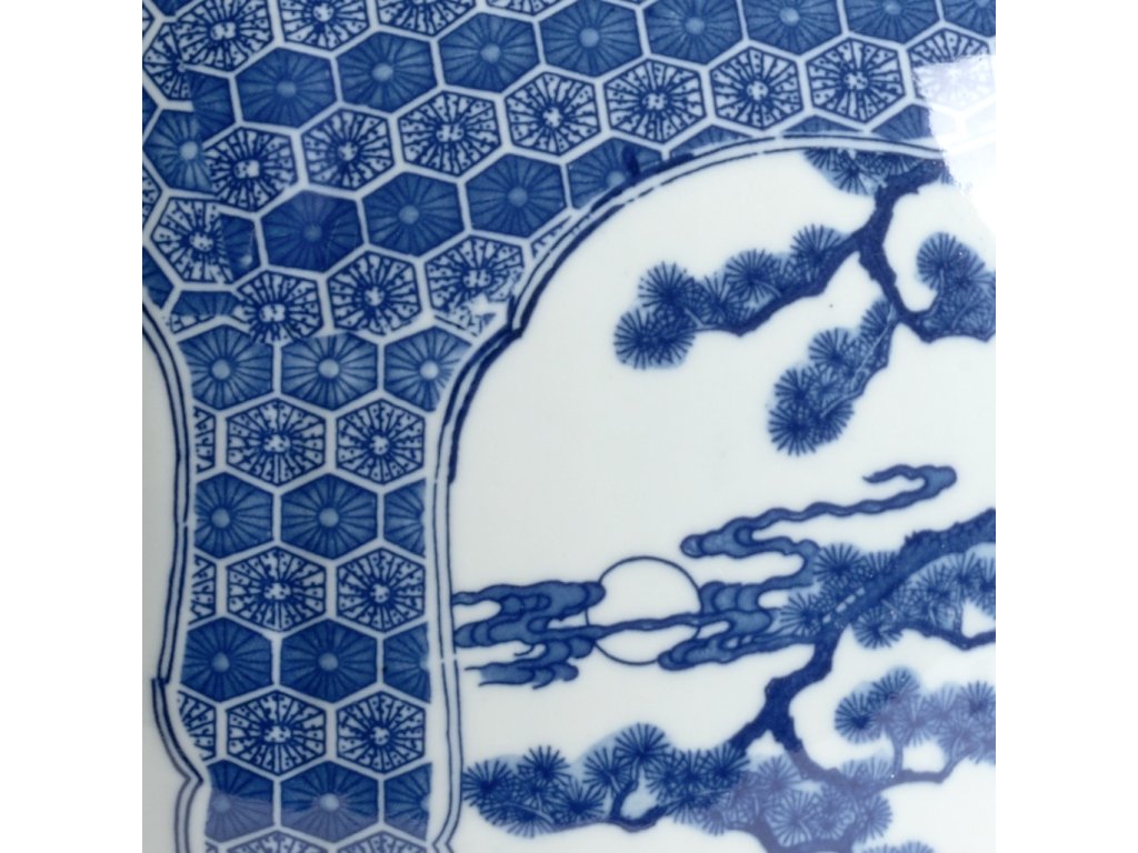 Blue And White Stag Vase - image 1