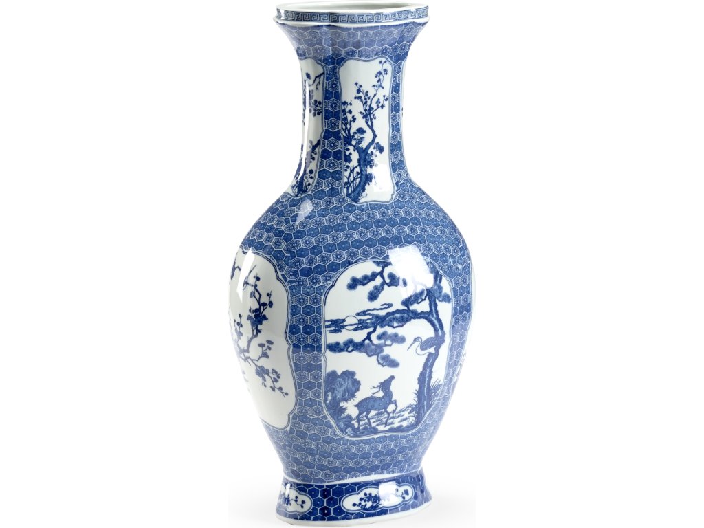 Blue And White Stag Vase - main image
