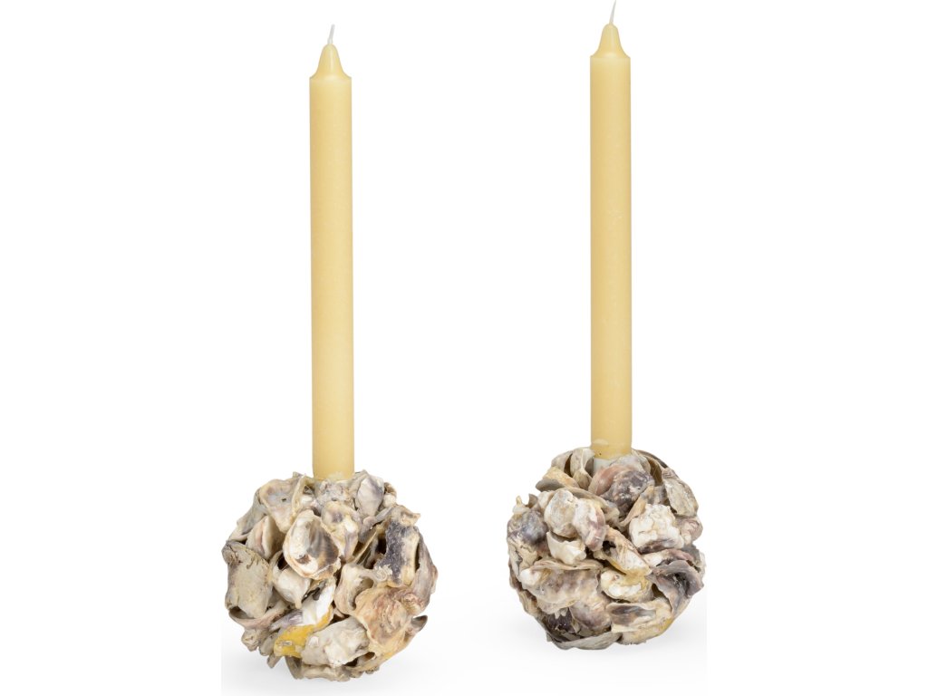 Oyster Shell Candleholder (Pr) - main image