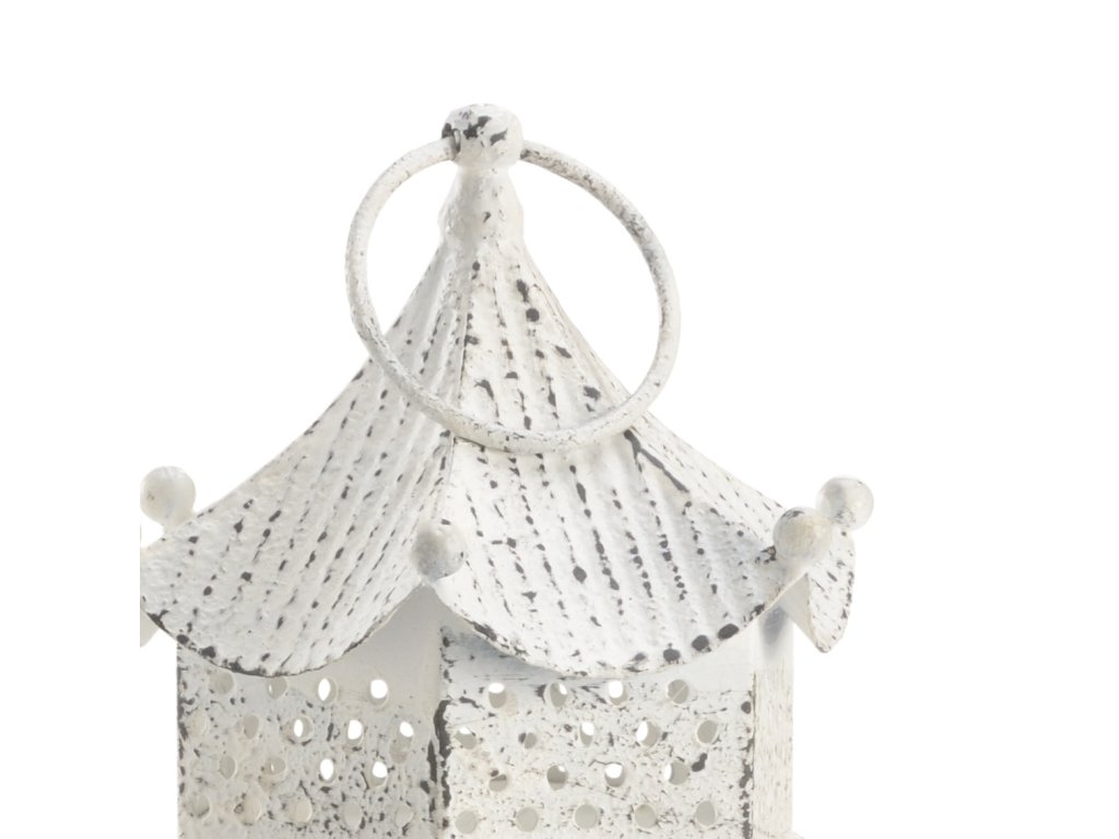 Birch Lantern - White (Lg) - image 1
