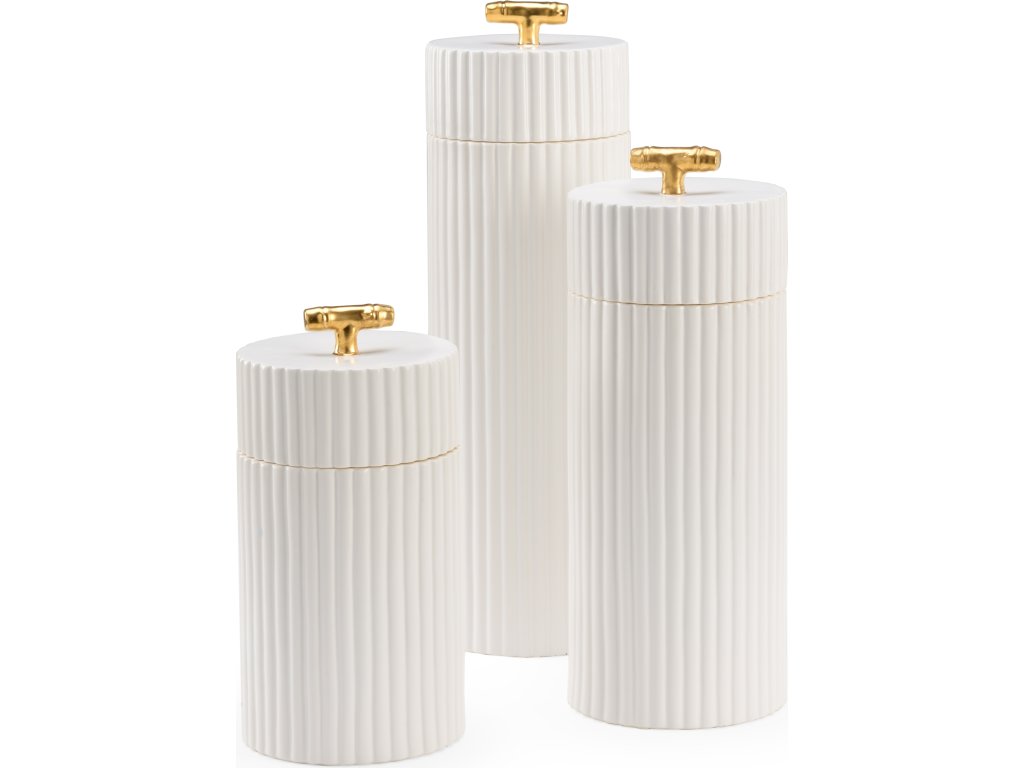 White Bamboo Canisters (S3) - main image