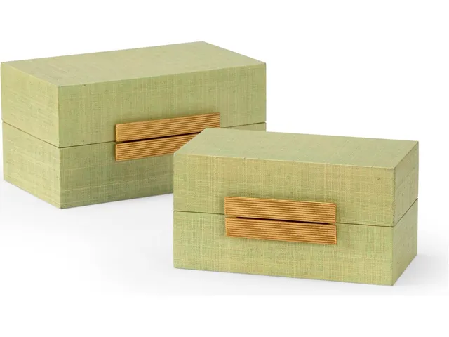 Raffia Boxes - Seafoam (S2)