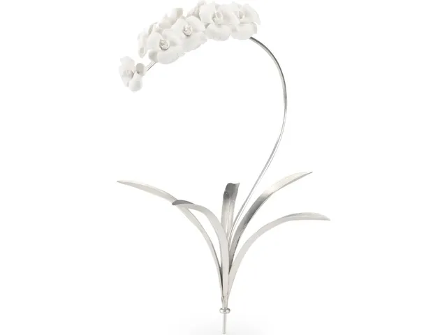 Orchid Stem - Silver (Sm)