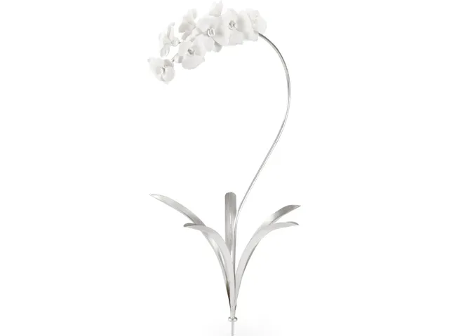 Orchid Stem - Silver (Med)