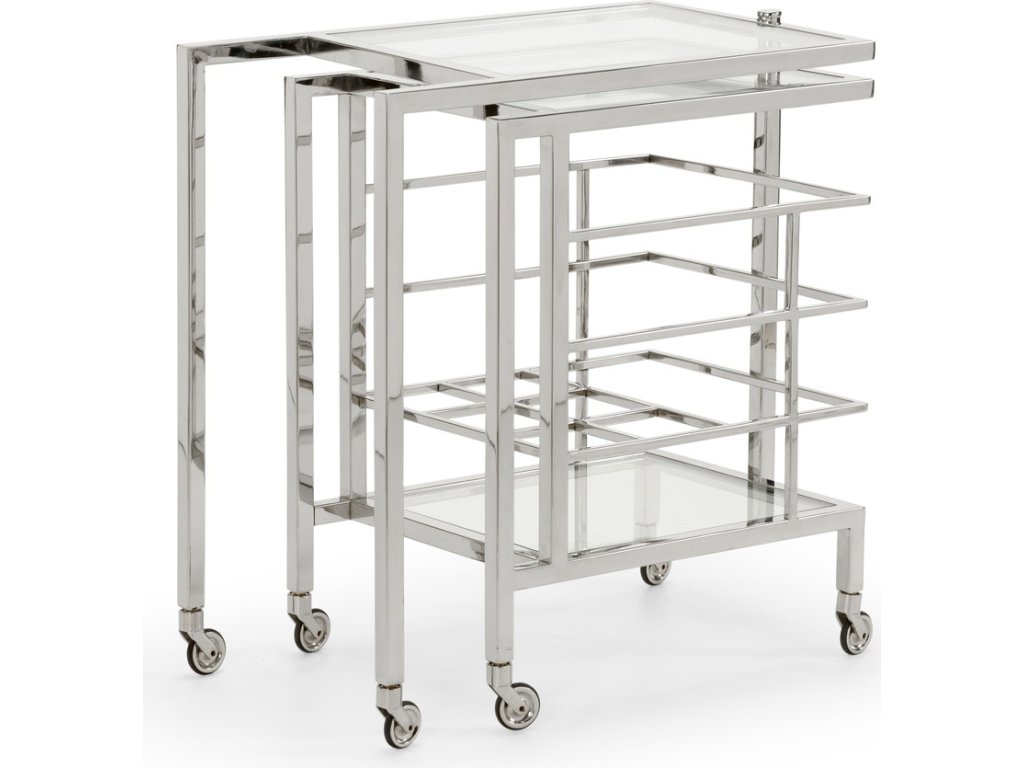 Rankin Bar Cart - Nickel - image 1