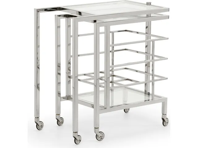 Rankin Bar Cart - Nickel - Alternative View