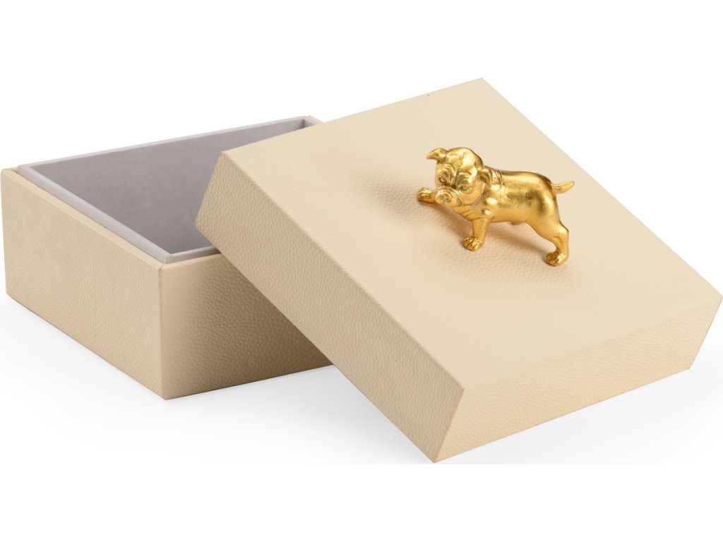 Dog Handle Box - Cream - image 1