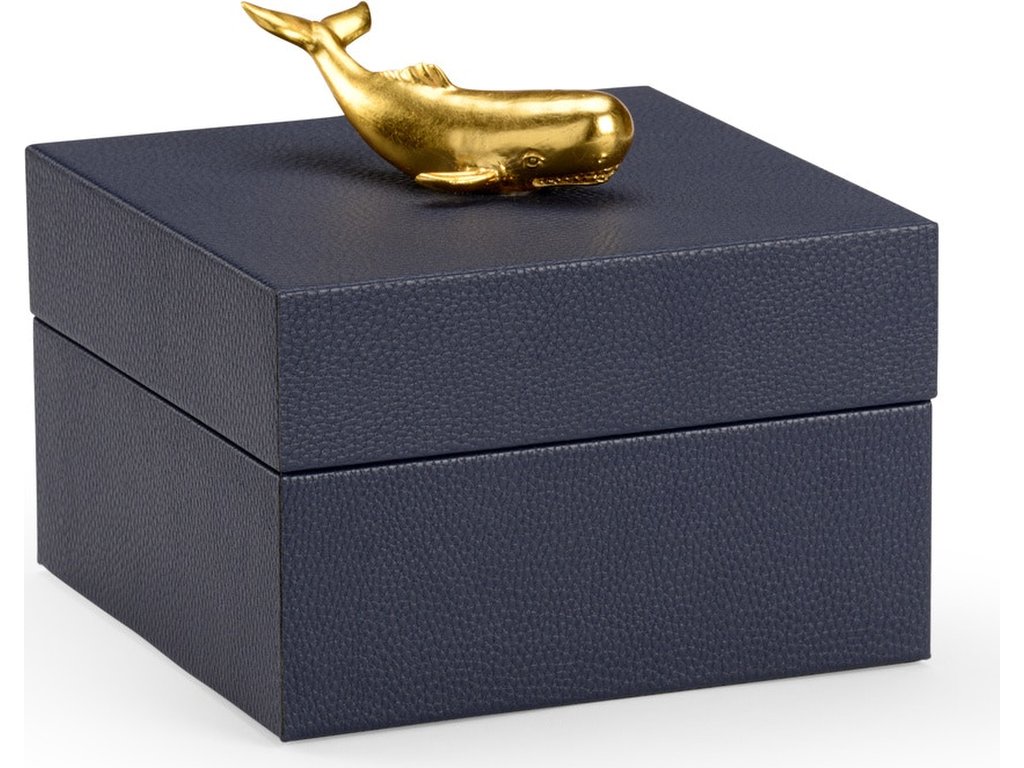 William Whale Box - Navy - main image