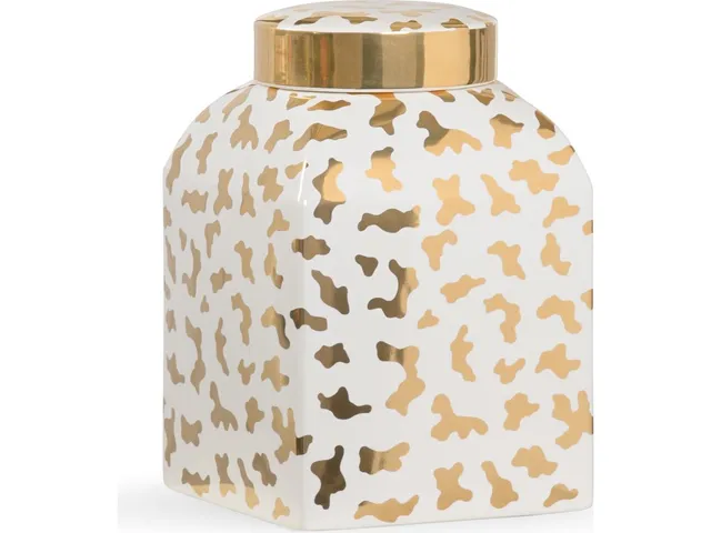 Jungle Ginger Jar - White