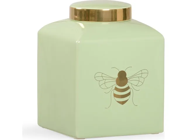 Bee Gracious Ginger Jar - Pistachio