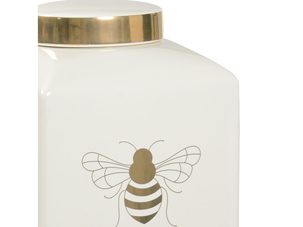 Bee Gracious Ginger Jar - White - image 1