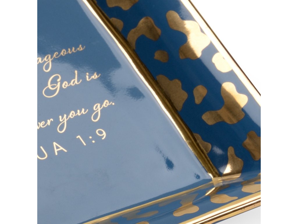 Square Jungle Verse Plate - Blue - image 1