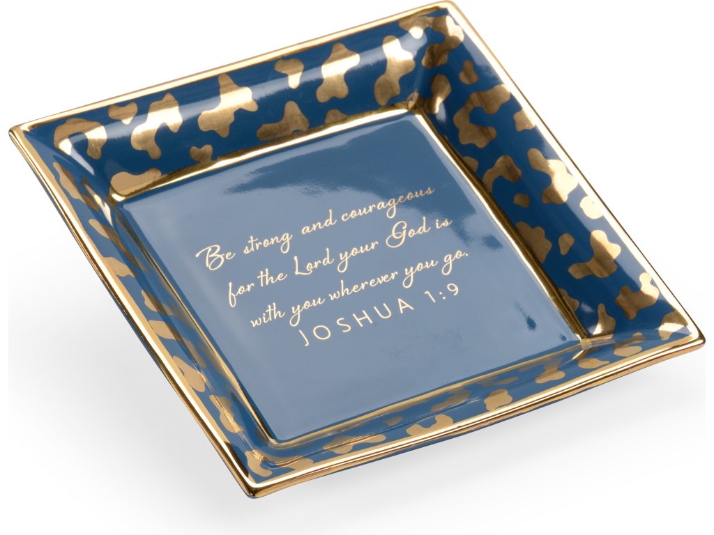 Square Jungle Verse Plate - Blue - main image