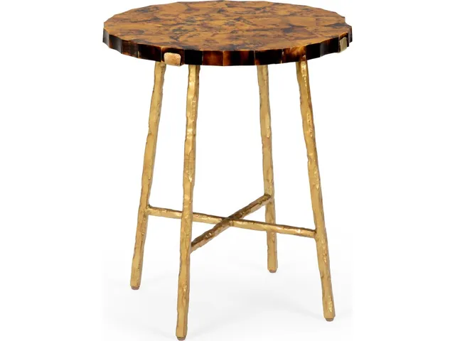 Brown Penshell Side Table