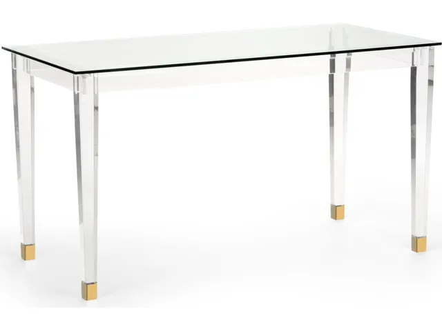 Acrylic Denver Desk Brass