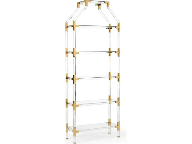 Gainsboro Etagere - Brass