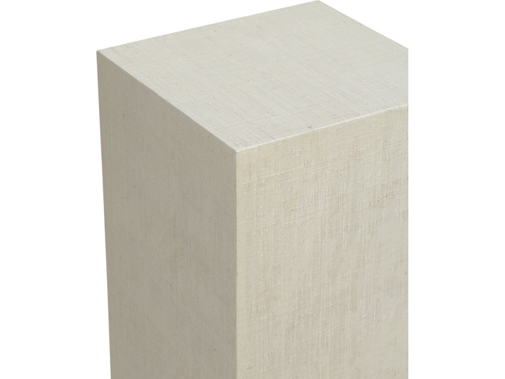Raffia Pedestal - White (Sm) - image 2
