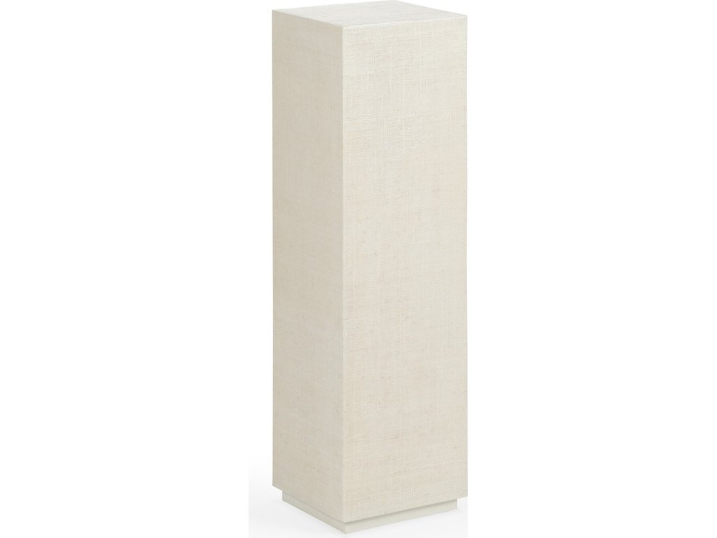 Raffia Pedestal - White (Sm) - main image
