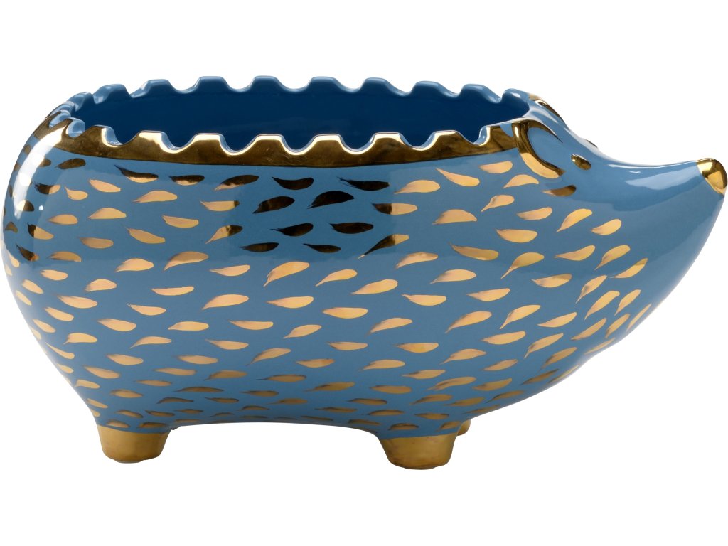 Hedgehog Bowl - Blue/Gold - image 4