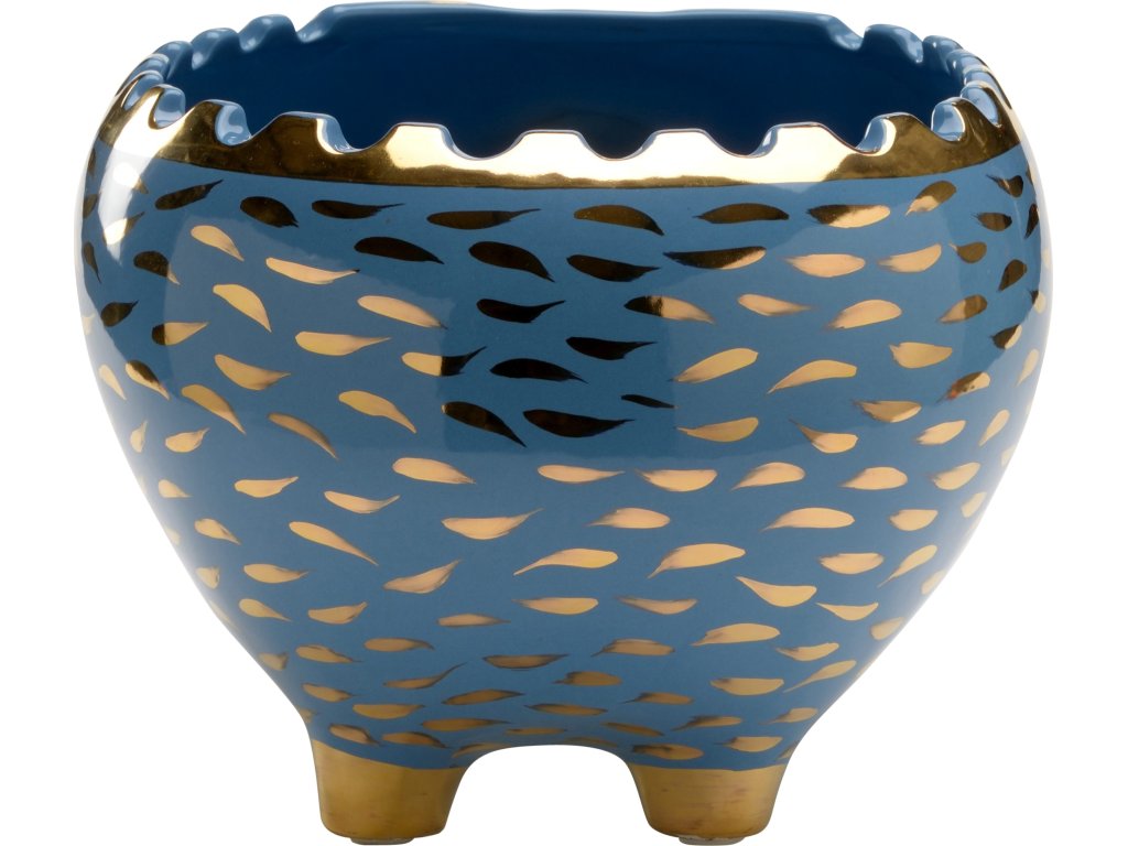 Hedgehog Bowl - Blue/Gold - image 5