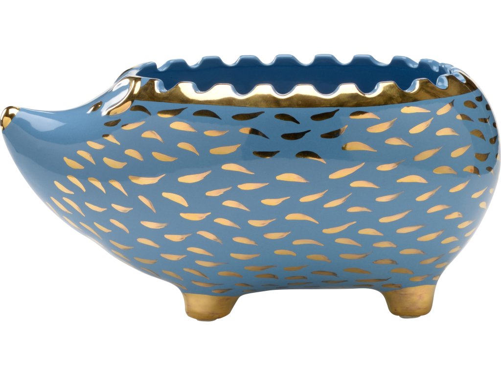 Hedgehog Bowl - Blue/Gold - image 6