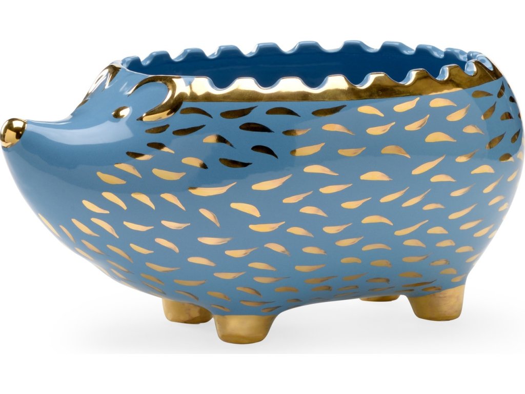 Hedgehog Bowl - Blue/Gold - main image