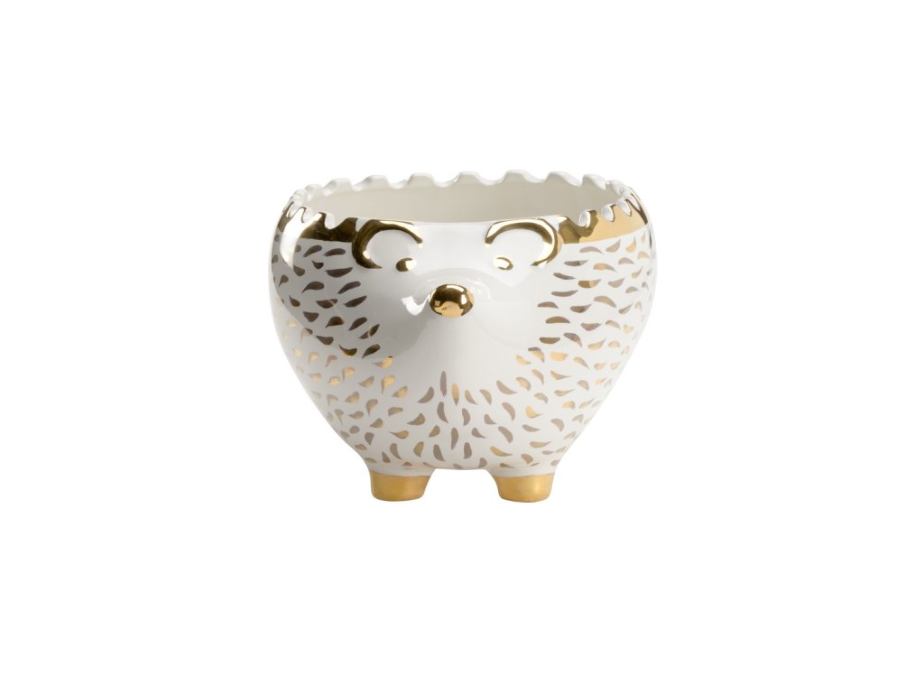 Hedgehog Bowl - White/Gold - image 2
